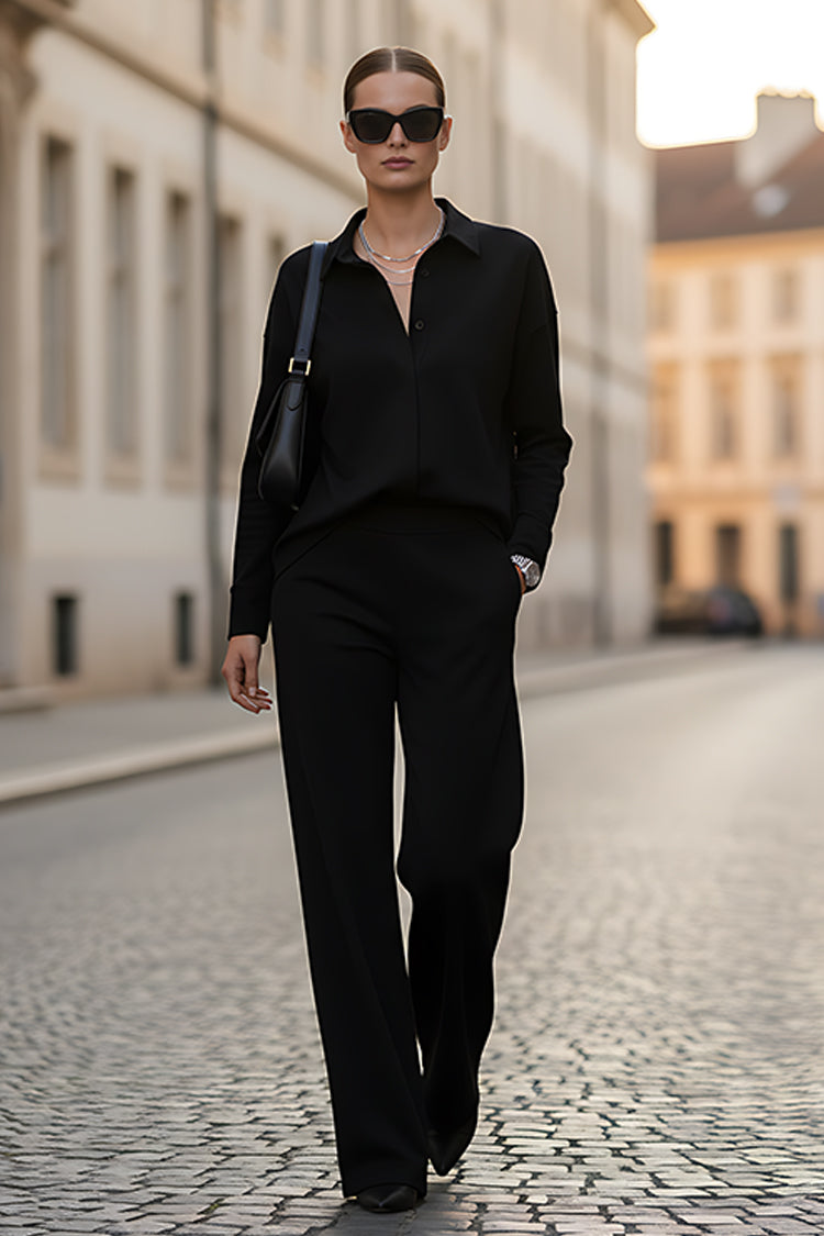 Premium Urban Black Minimalist Co-Ord Set - Limited Collection
