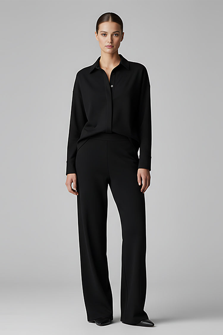 Premium Urban Black Minimalist Co-Ord Set - Limited Collection