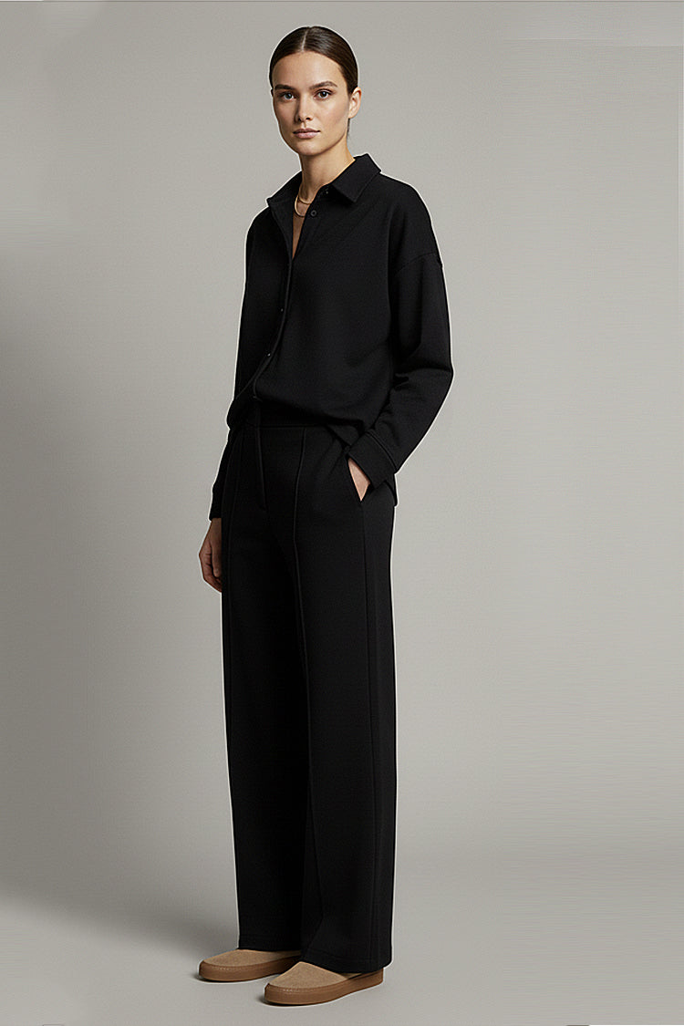 Premium Noir Black Streetwear Co-Ord Set – Limited Collection