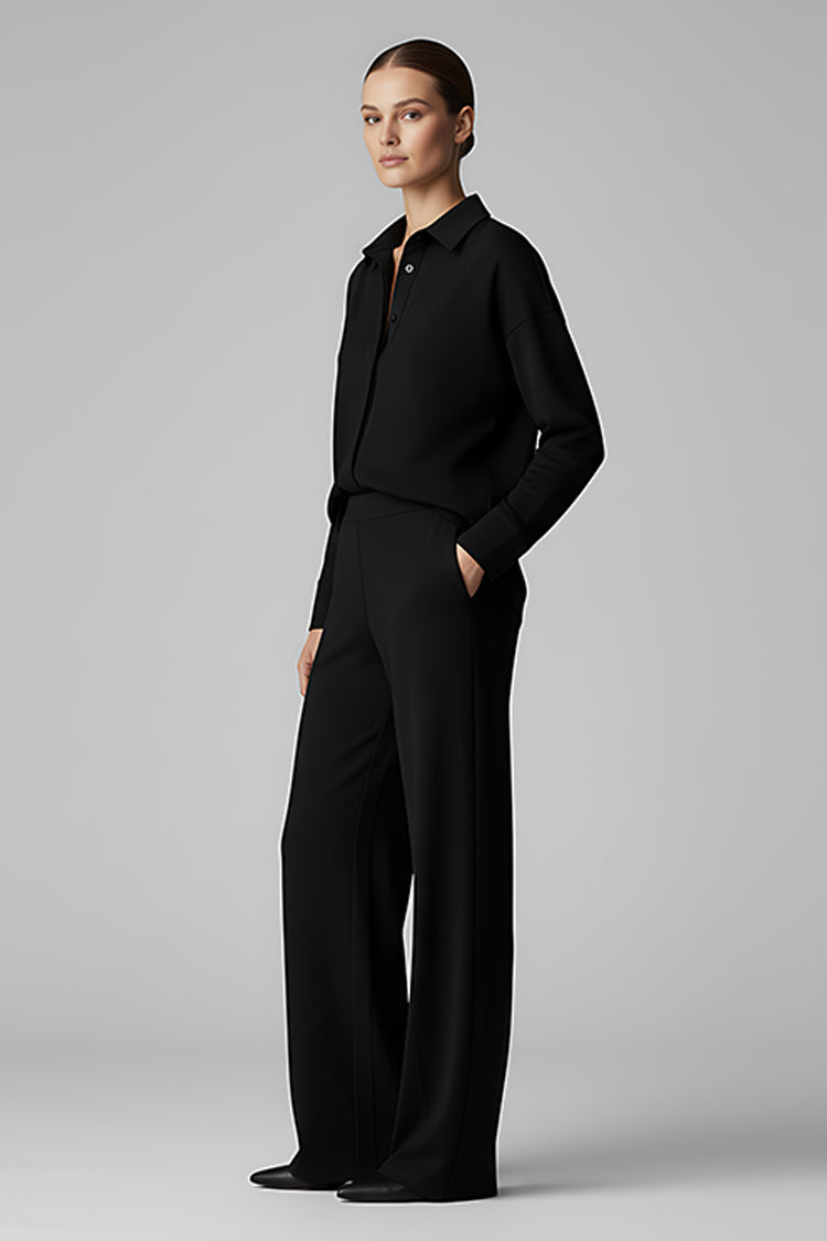 Premium Urban Black Minimalist Co-Ord Set - Limited Collection